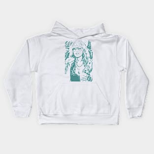 stevie || green Kids Hoodie